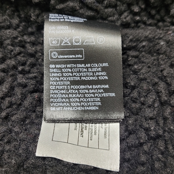 H&M Corduroy & Faux Sherpa Trucker Jacket Medium - Picture 13 of 15